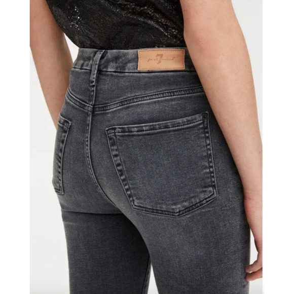 7 FOR ALL MANKIND NWT Luxe Vintage Aubrey High Waist Skinny Jean In Abbey // 26 - Picture 3 of 11